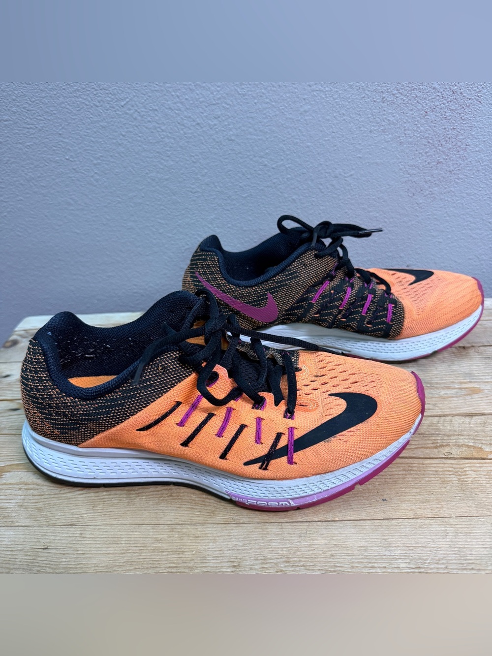 Nike Women’s Orange Running Shoes with Pink Accents